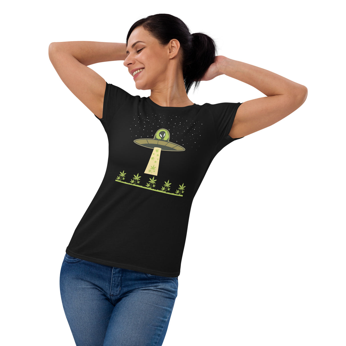 Alien Cropping T-Shirt