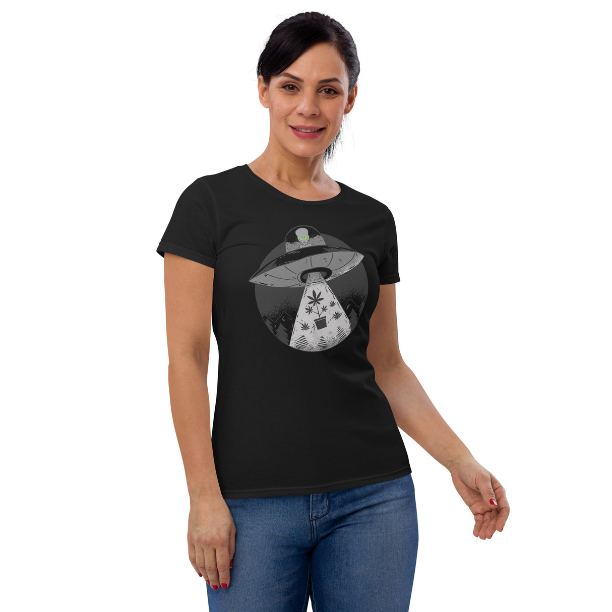 Alien Cropping T-Shirt