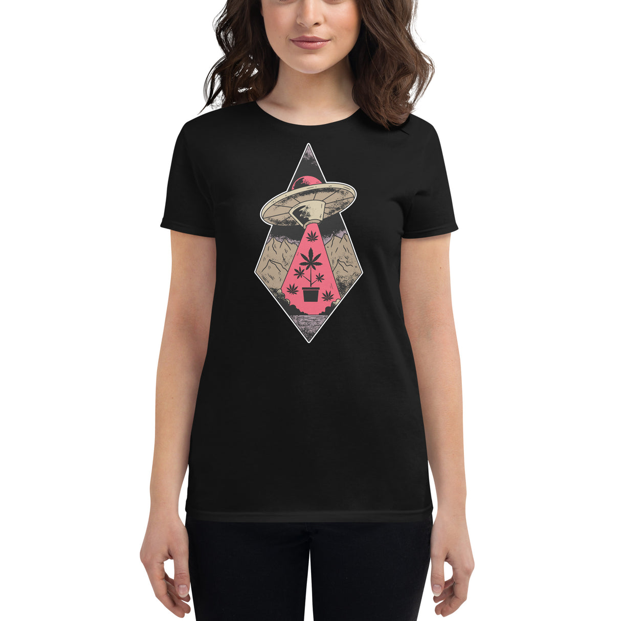 Alien Cropping T-Shirt