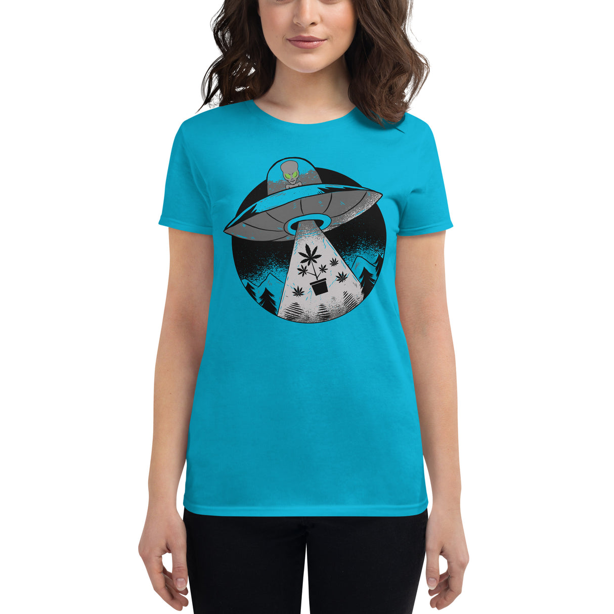 Alien Cropping T-Shirt