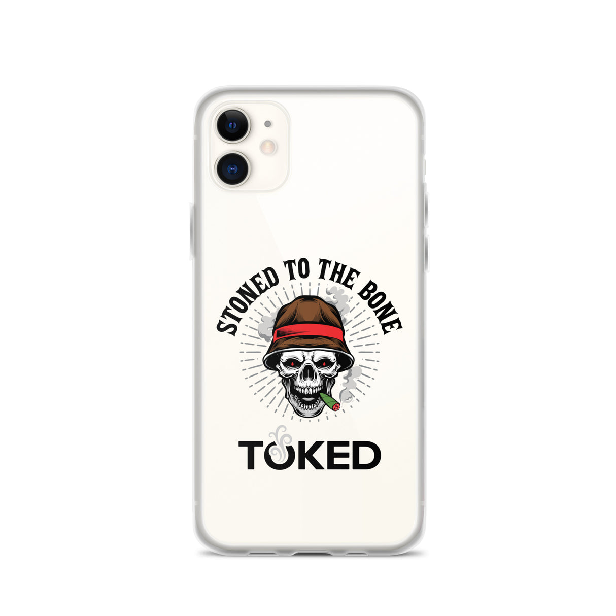 Stoned to the Bone Clear iPhone Case