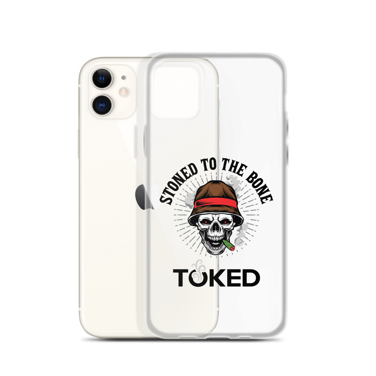 Stoned to the Bone Clear iPhone Case