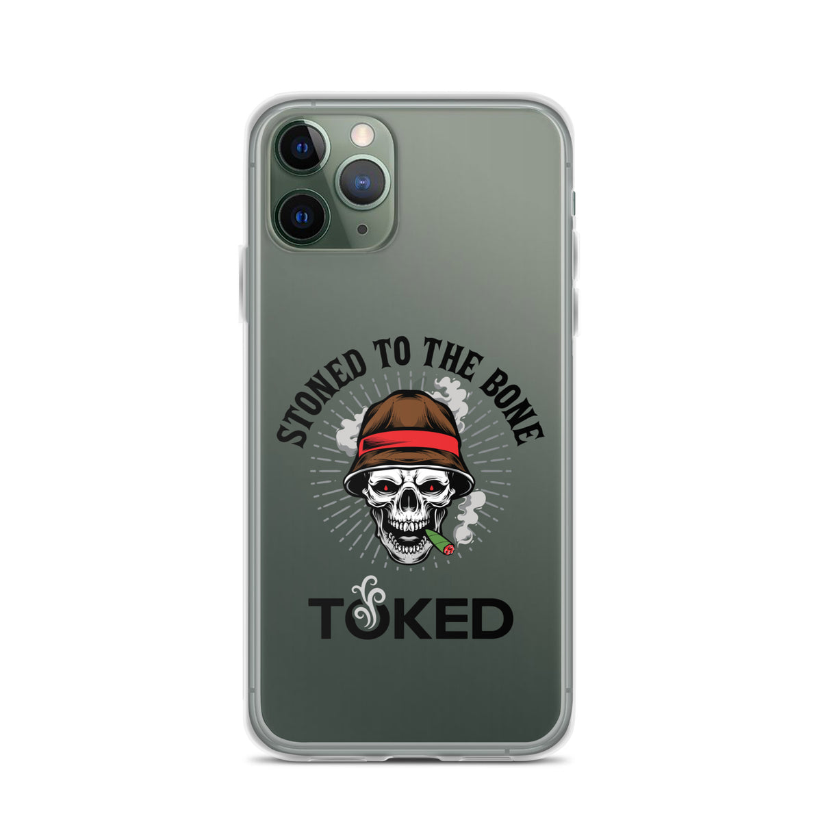 Stoned to the Bone Clear iPhone Case