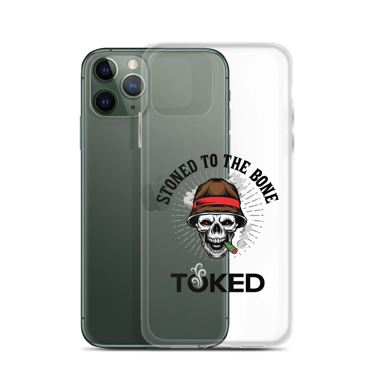 Stoned to the Bone Clear iPhone Case