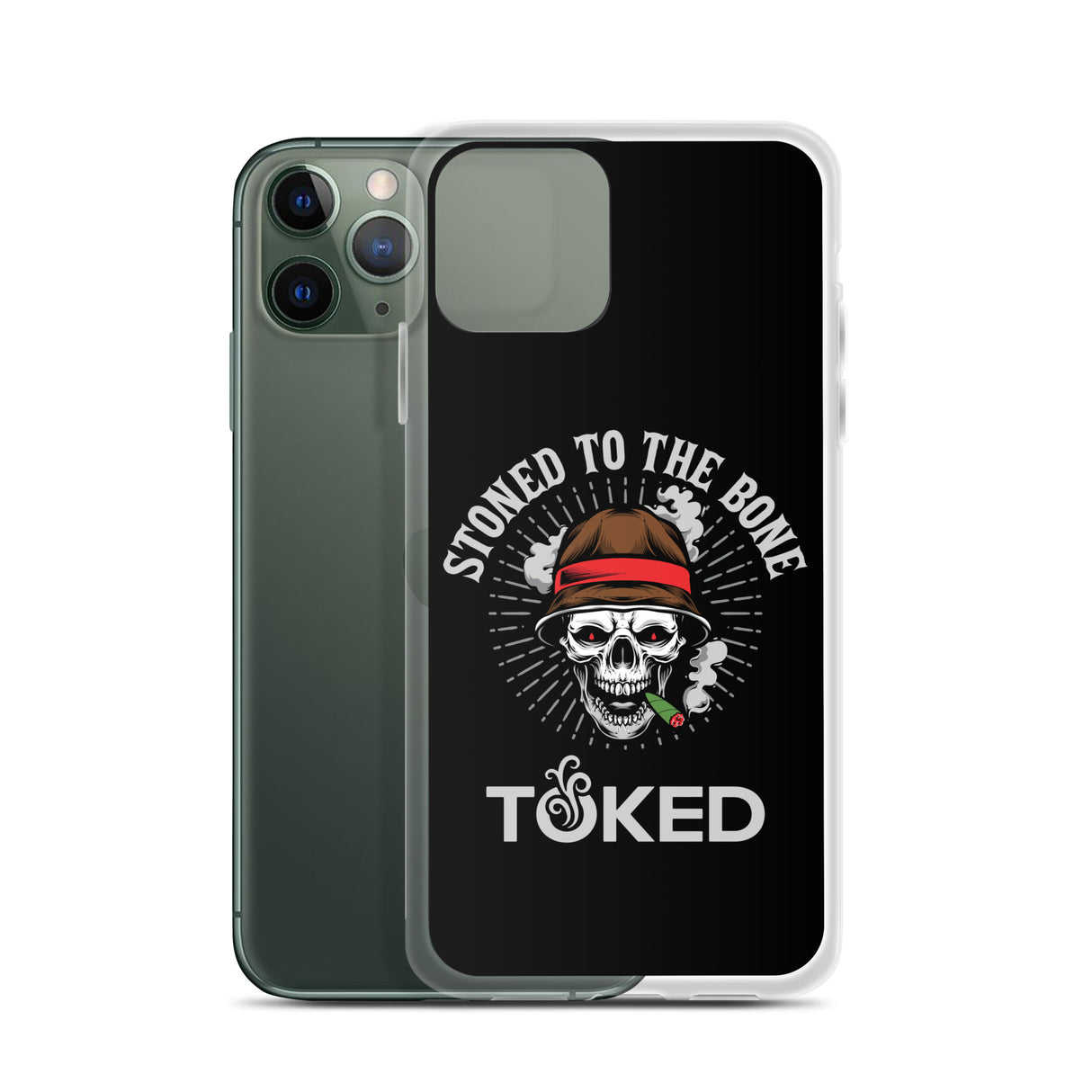 Stoned to the Bone Black iPhone Case