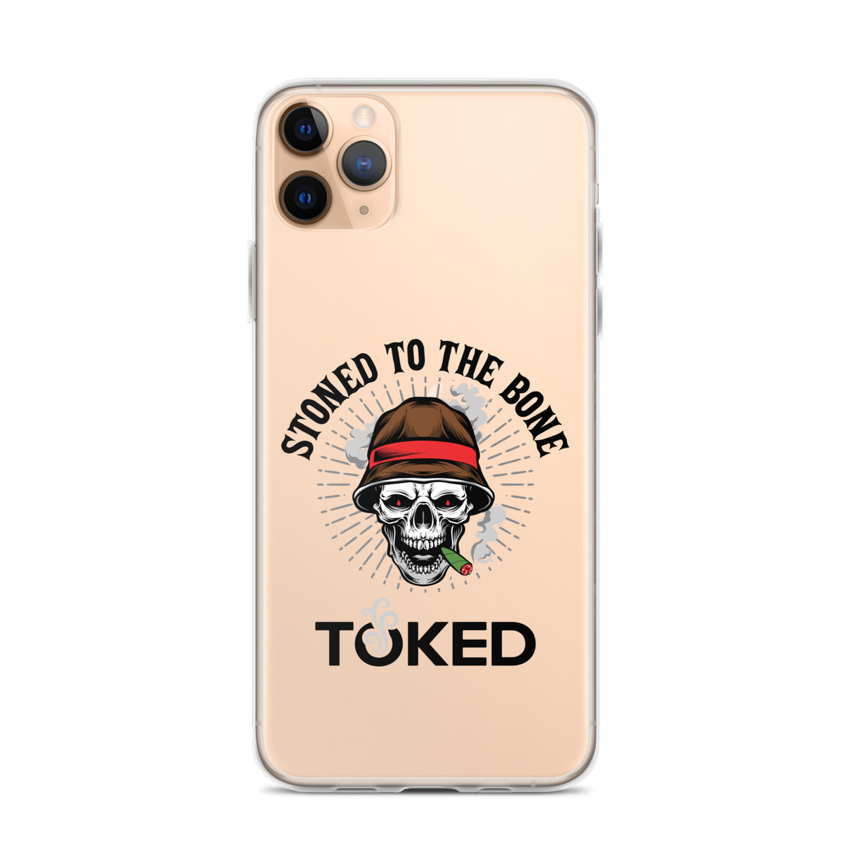 Stoned to the Bone Clear iPhone Case