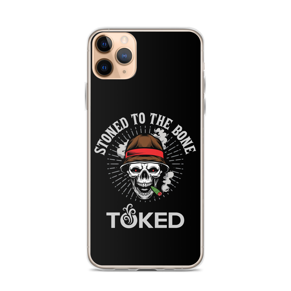 Stoned to the Bone Black iPhone Case