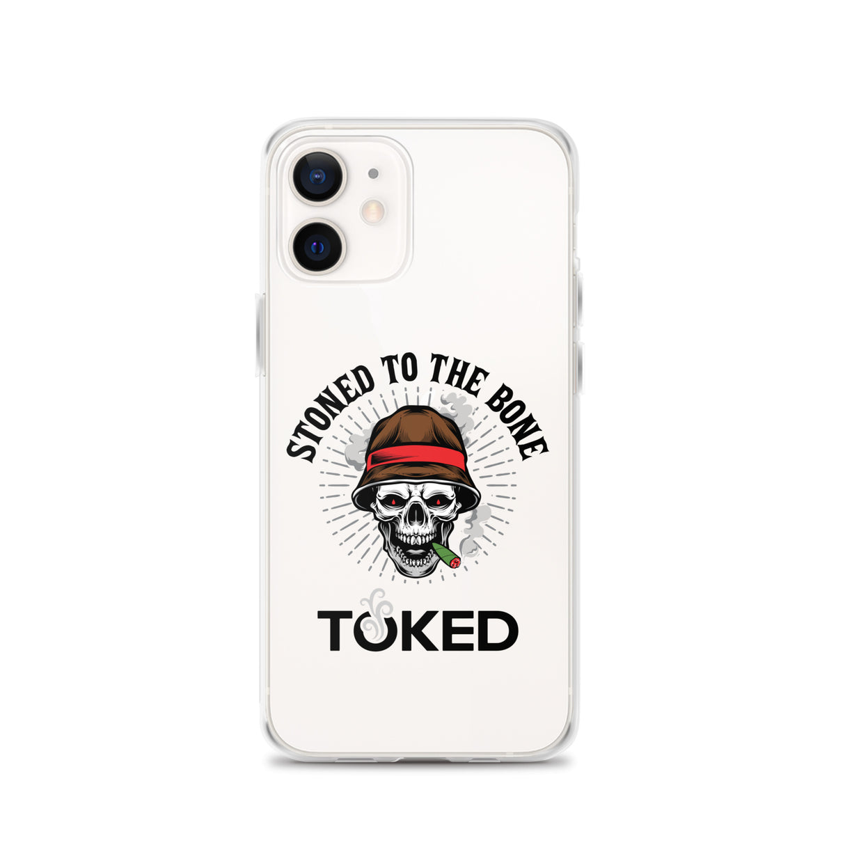 Stoned to the Bone Clear iPhone Case