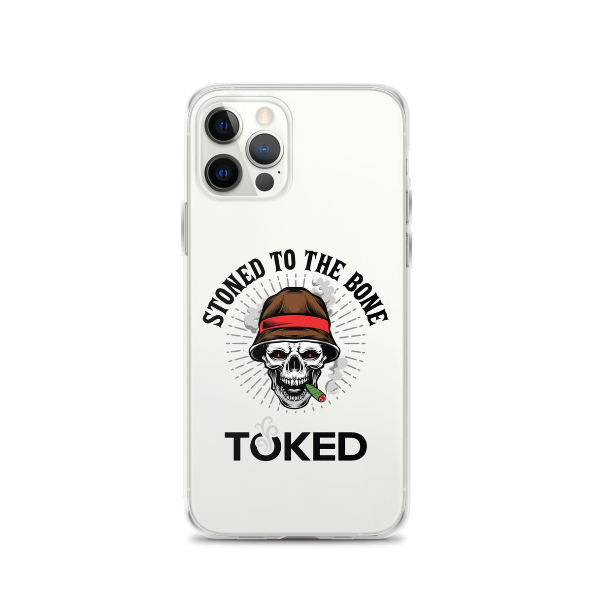 Stoned to the Bone Clear iPhone Case