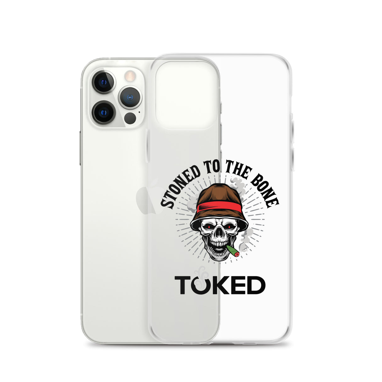 Stoned to the Bone Clear iPhone Case