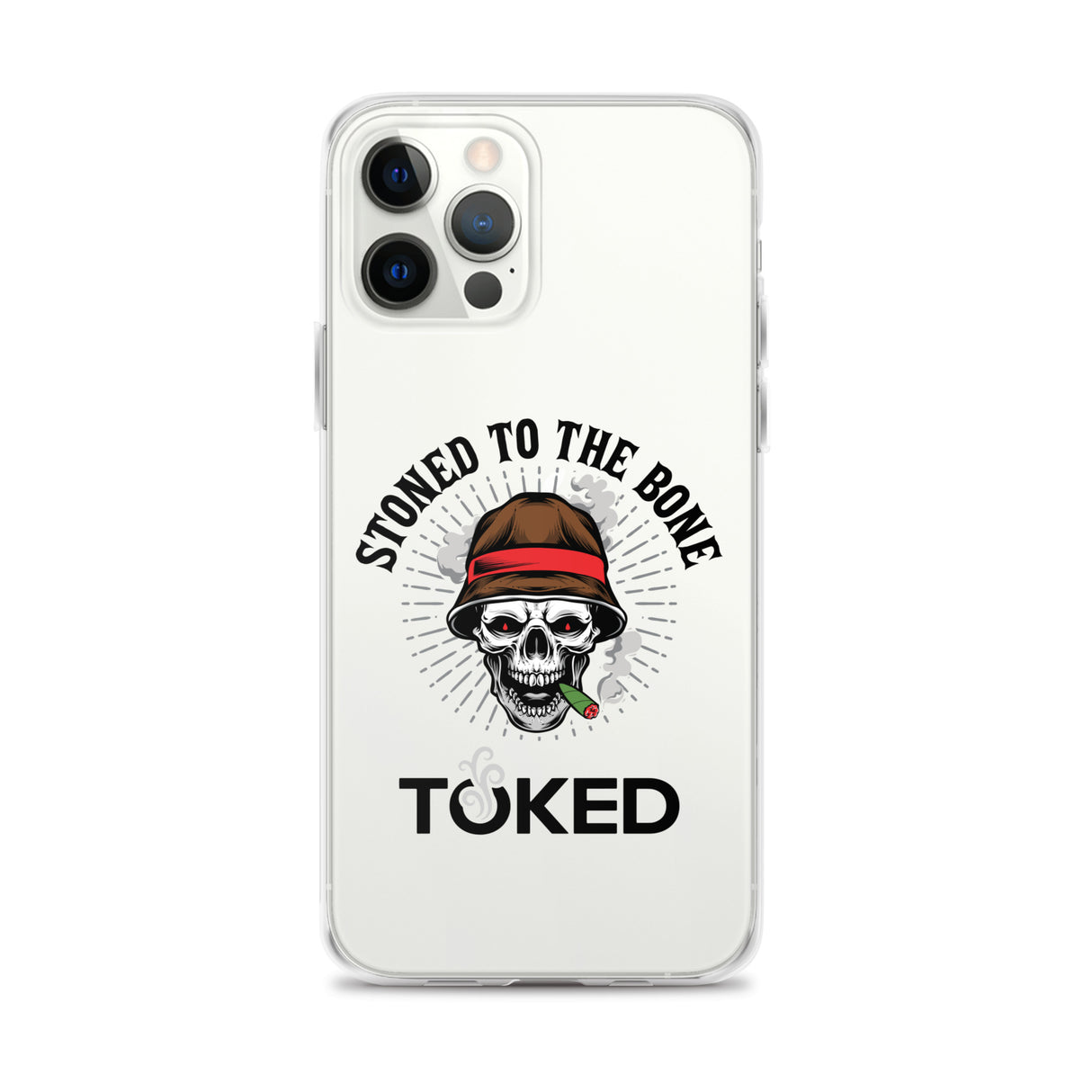 Stoned to the Bone Clear iPhone Case