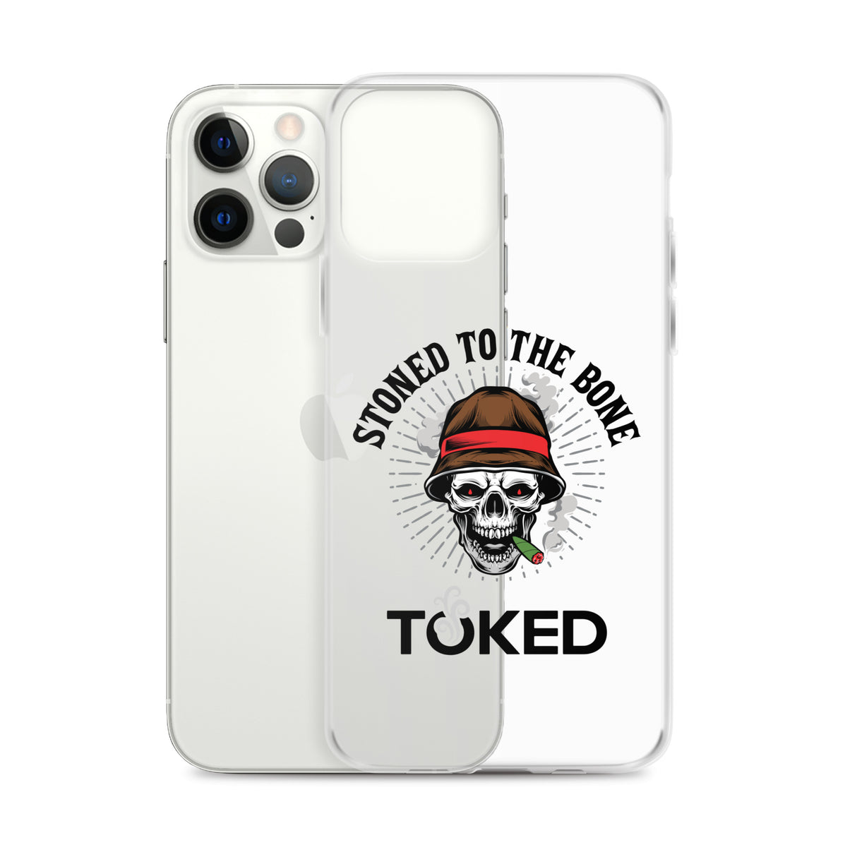 Stoned to the Bone Clear iPhone Case