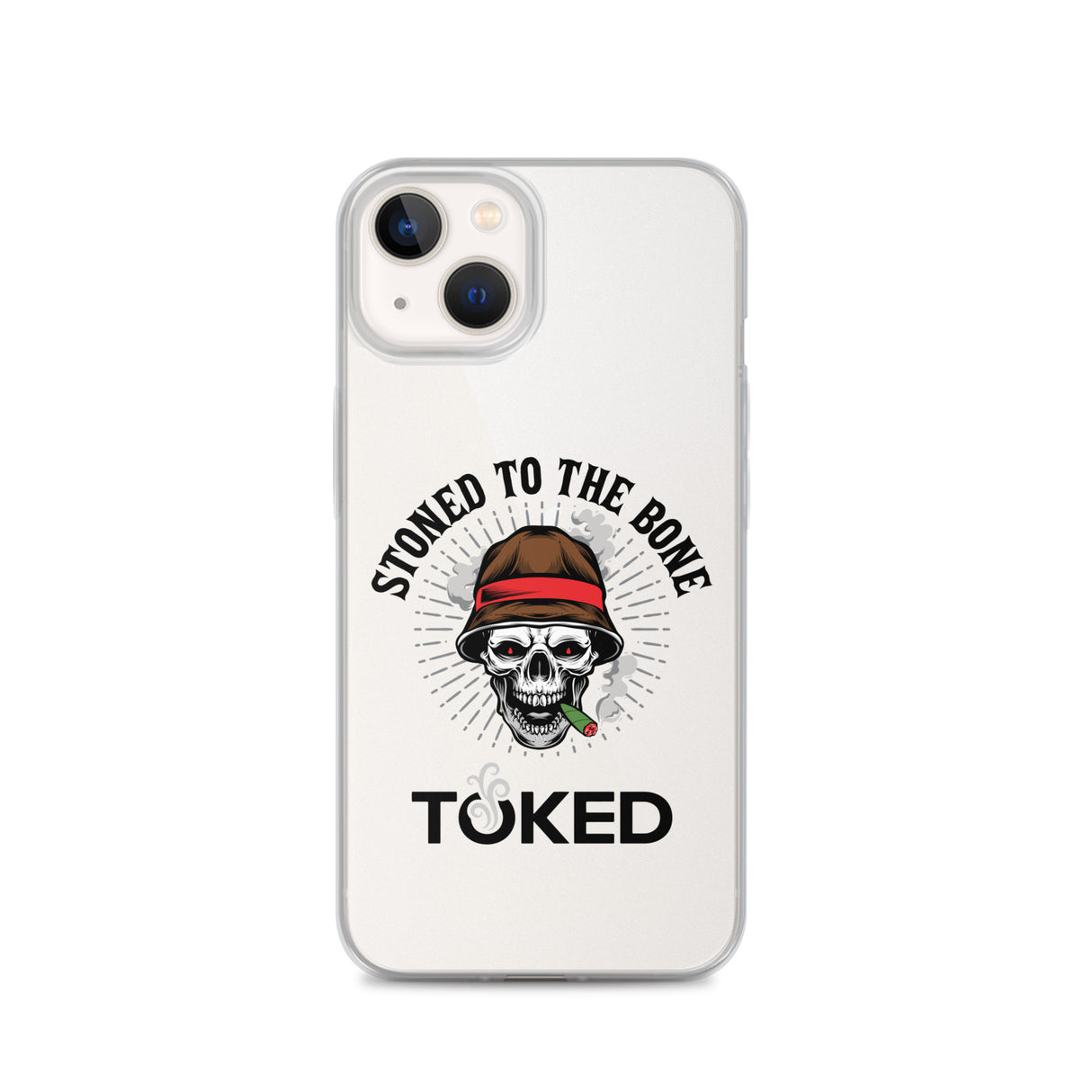 Stoned to the Bone Clear iPhone Case