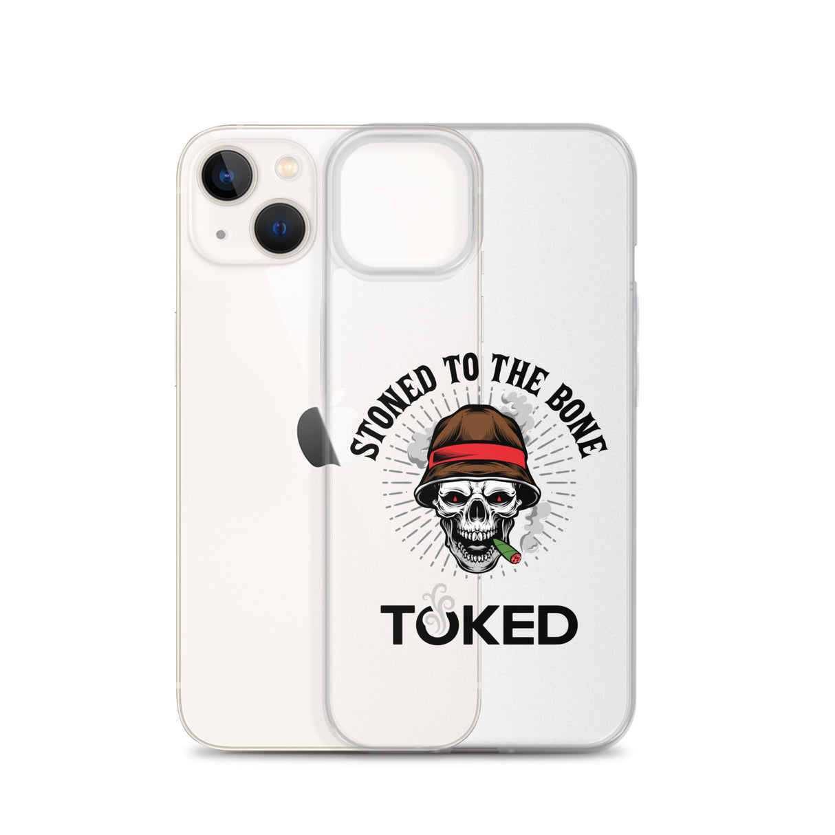 Stoned to the Bone Clear iPhone Case