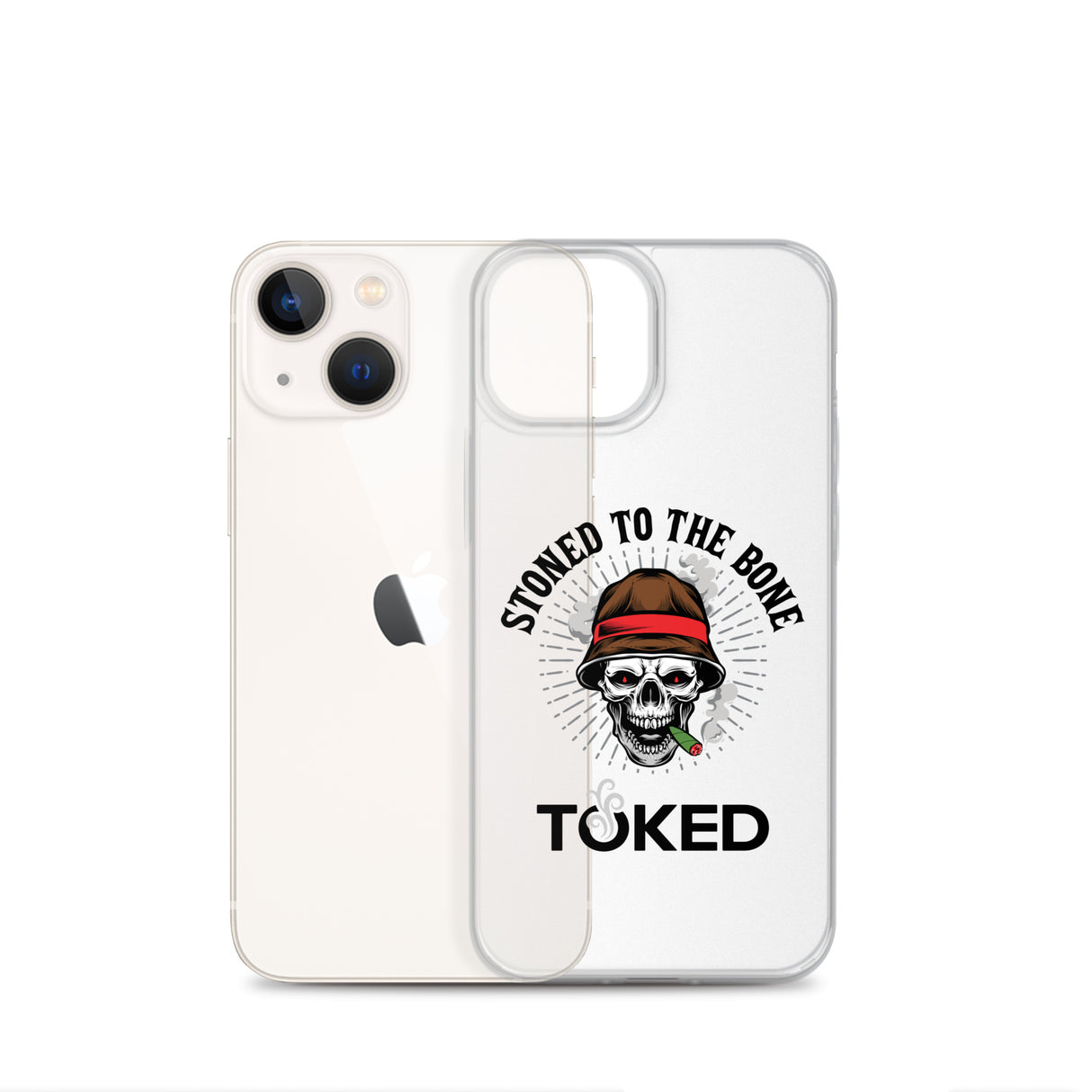 Stoned to the Bone Clear iPhone Case