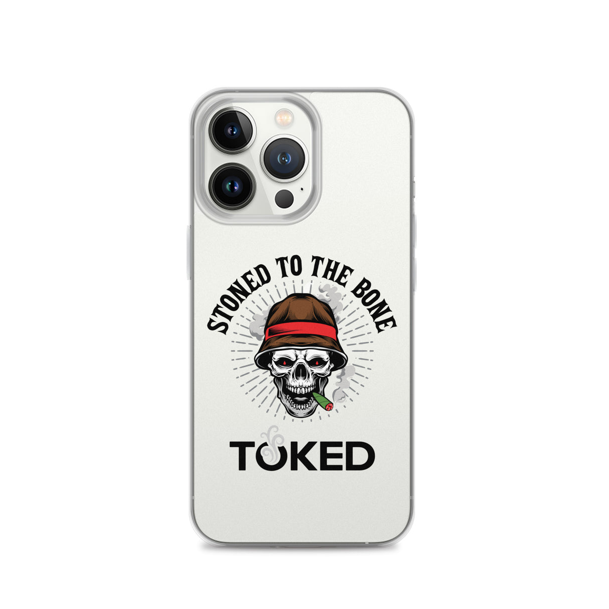 Stoned to the Bone Clear iPhone Case
