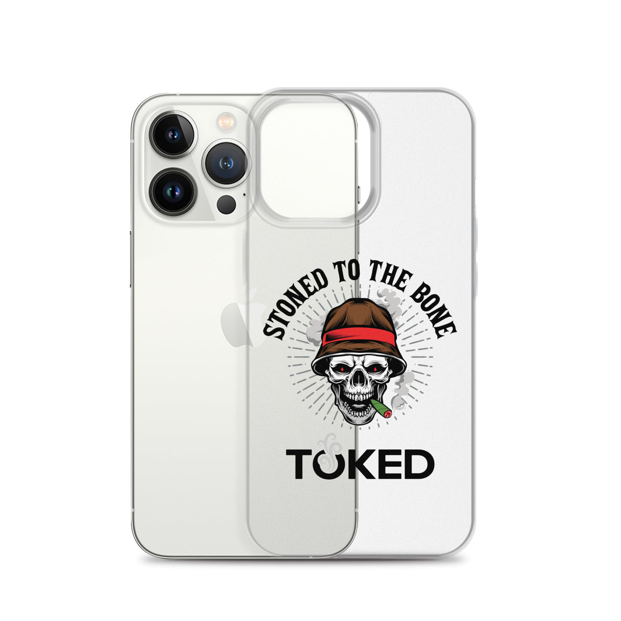 Stoned to the Bone Clear iPhone Case