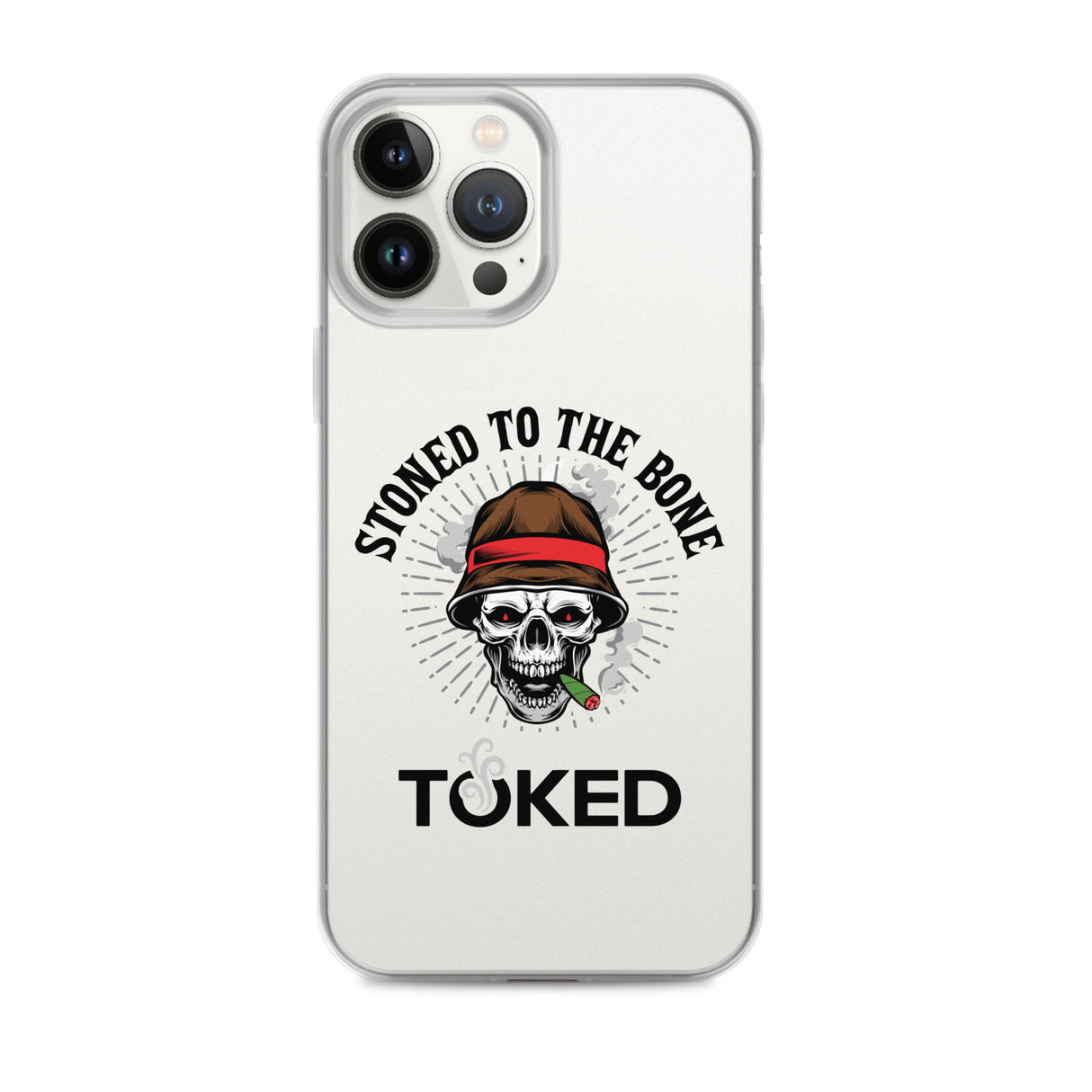 Stoned to the Bone Clear iPhone Case