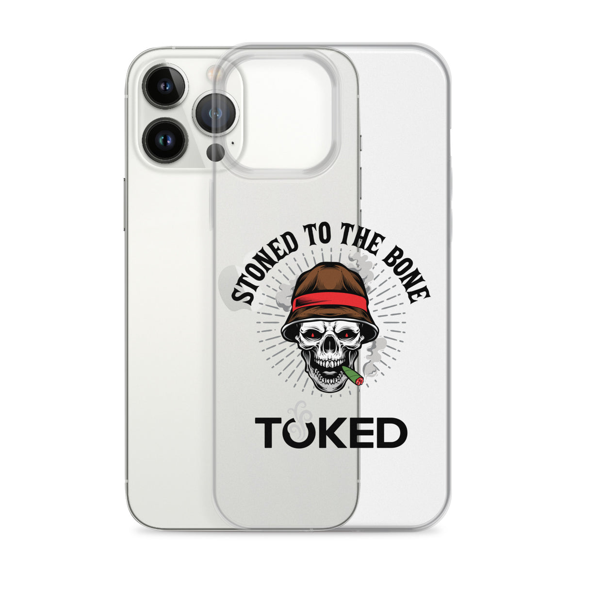 Stoned to the Bone Clear iPhone Case