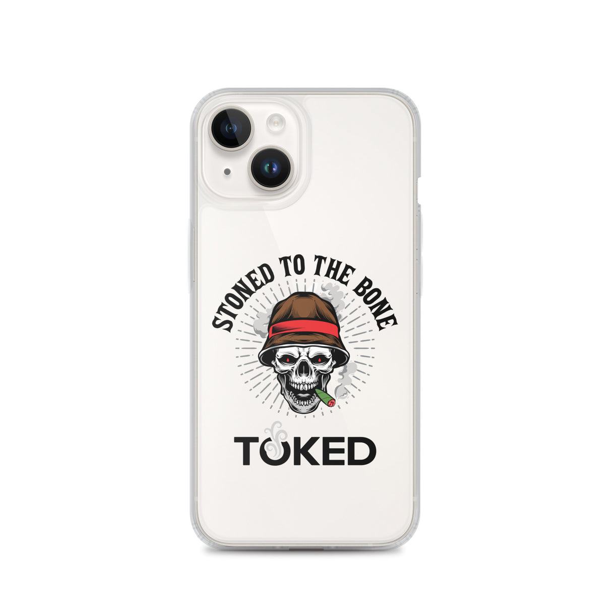 Stoned to the Bone Clear iPhone Case
