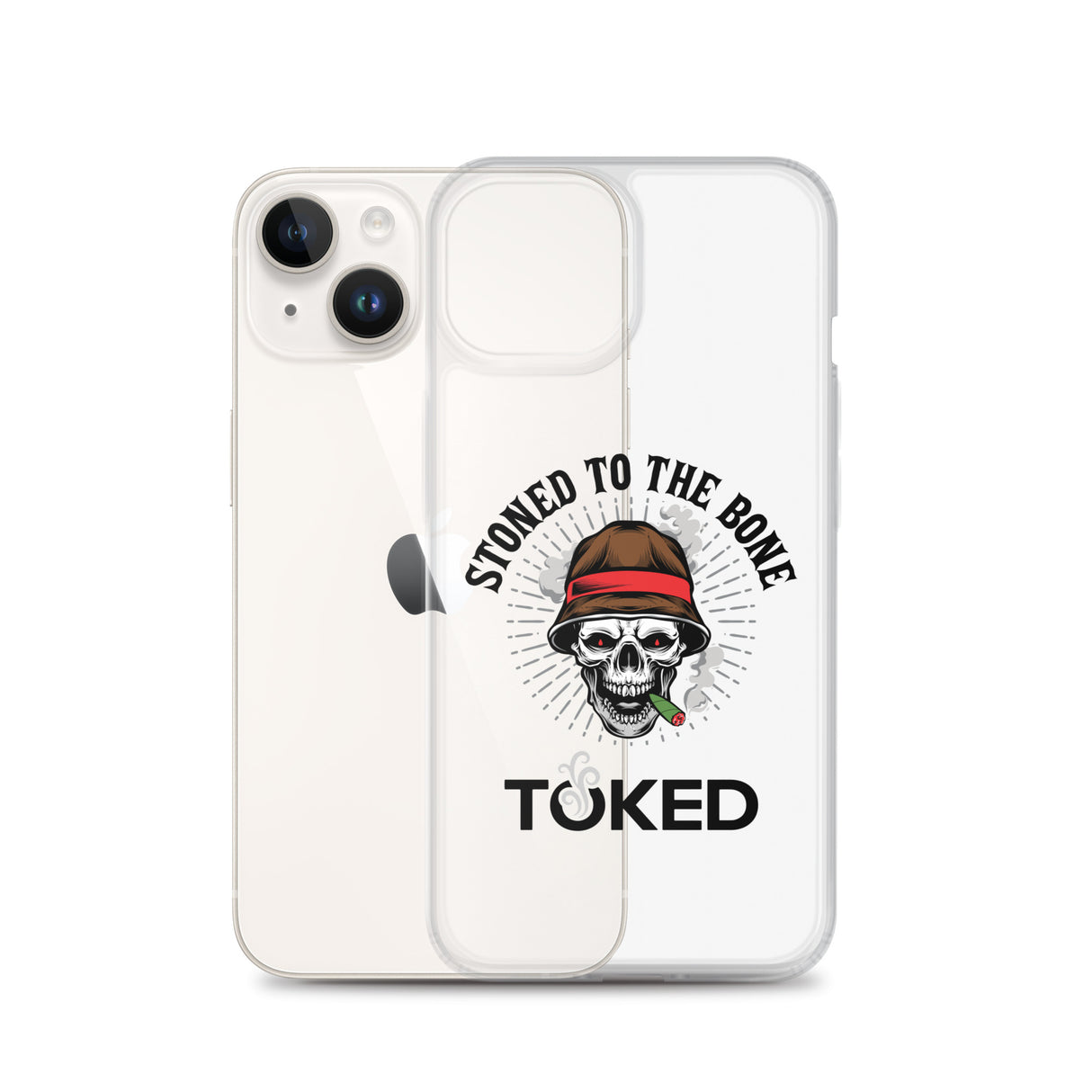 Stoned to the Bone Clear iPhone Case