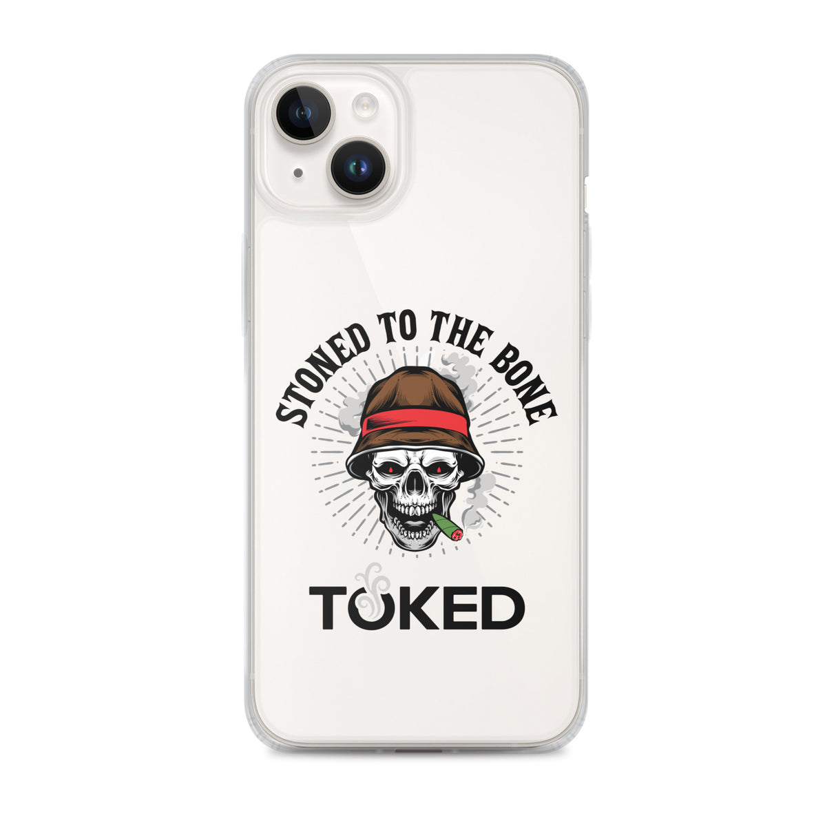 Stoned to the Bone Clear iPhone Case