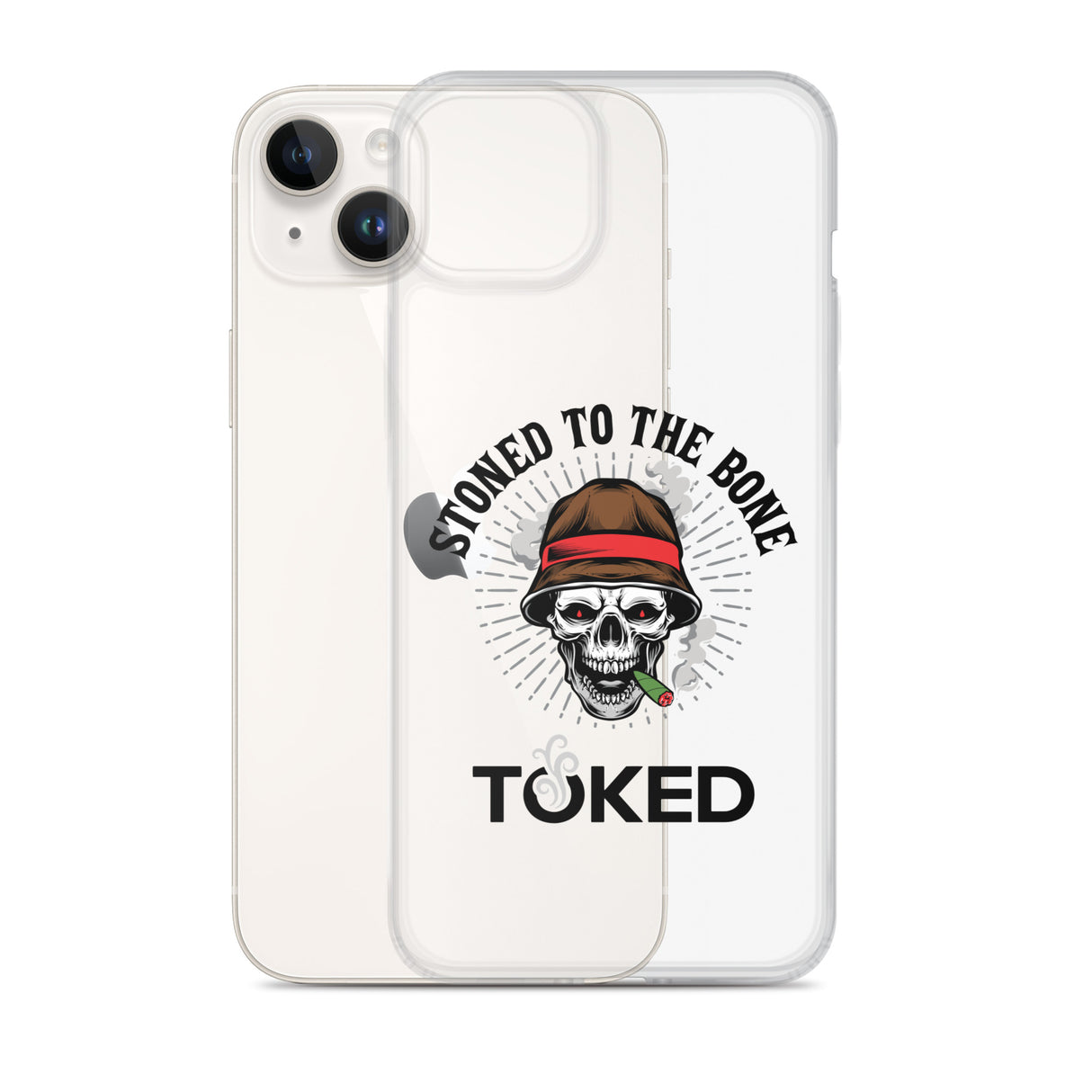 Stoned to the Bone Clear iPhone Case