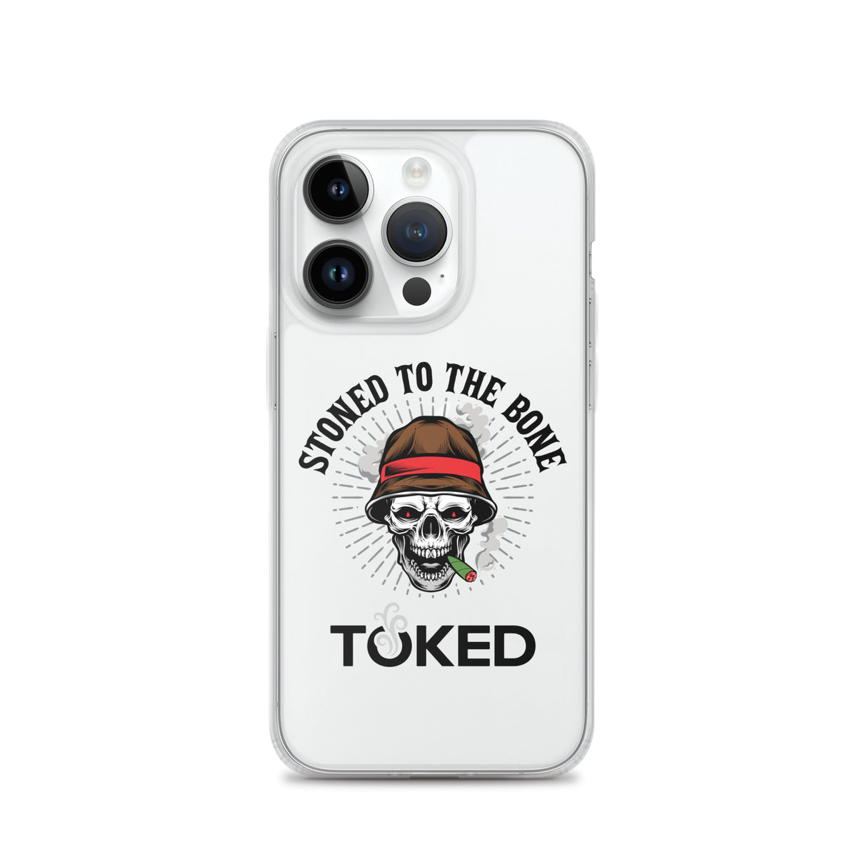 Stoned to the Bone Clear iPhone Case