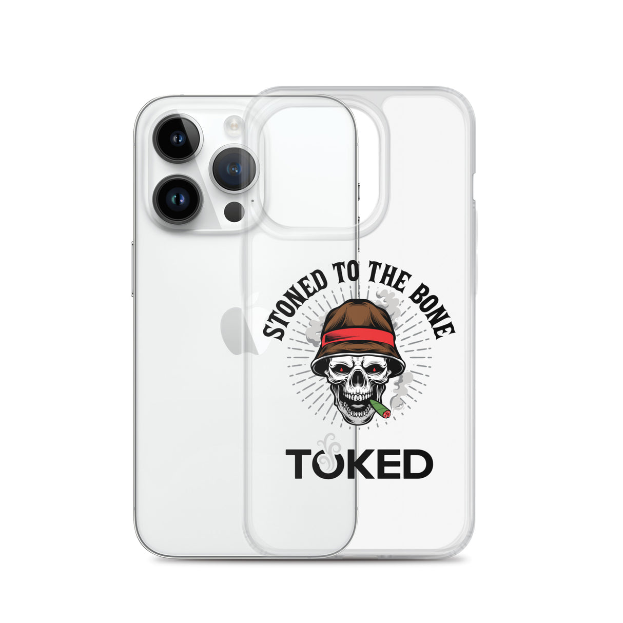 Stoned to the Bone Clear iPhone Case