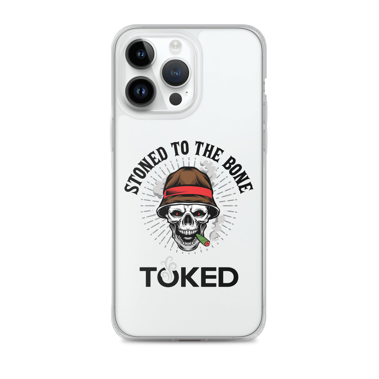 Stoned to the Bone Clear iPhone Case