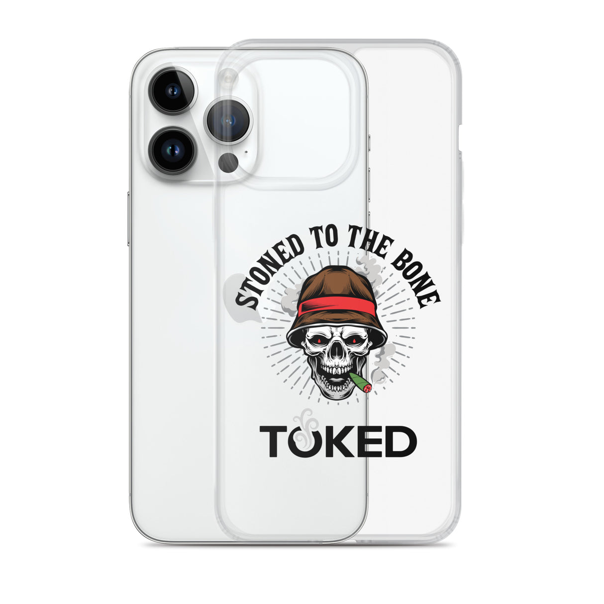 Stoned to the Bone Clear iPhone Case