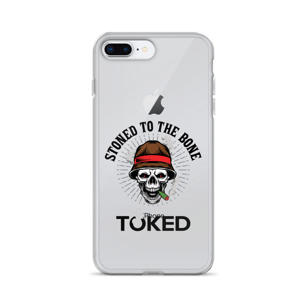 Stoned to the Bone Clear iPhone Case