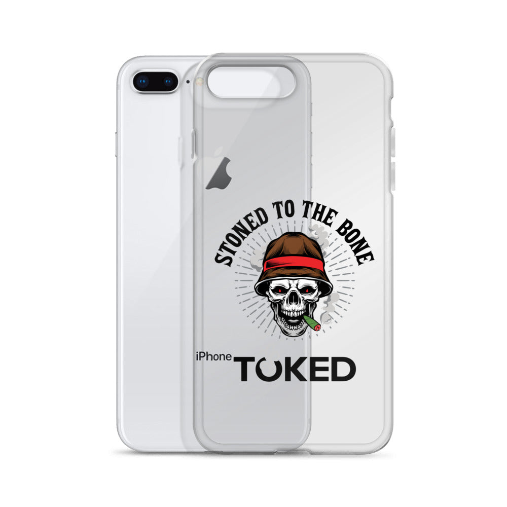 Stoned to the Bone Clear iPhone Case