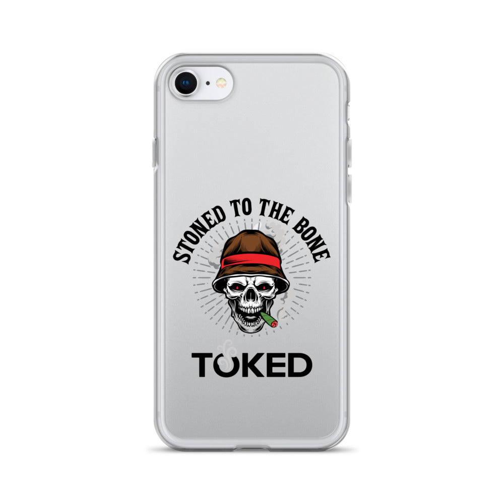 Stoned to the Bone Clear iPhone Case