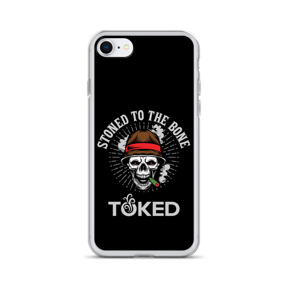 Stoned to the Bone Black iPhone Case