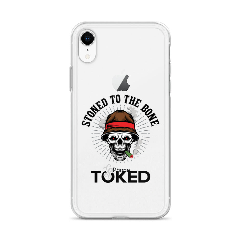 Stoned to the Bone Clear iPhone Case