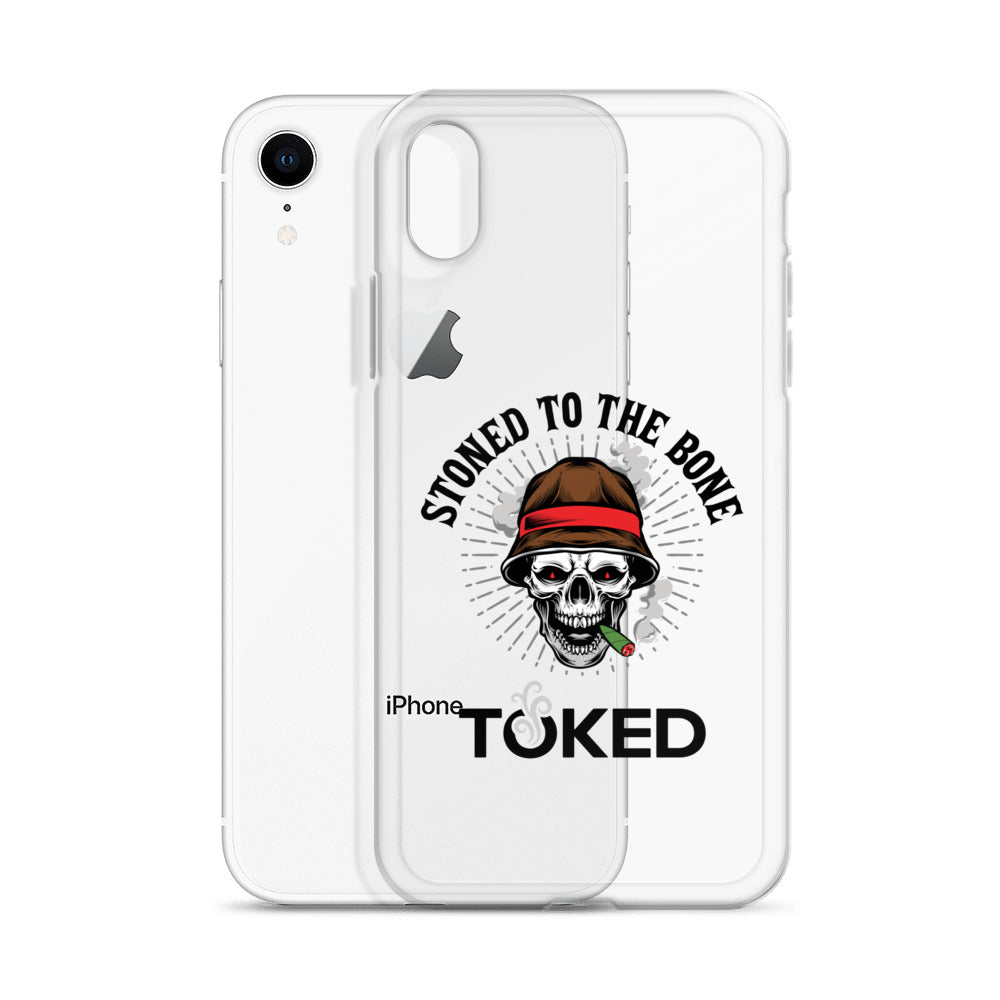 Stoned to the Bone Clear iPhone Case