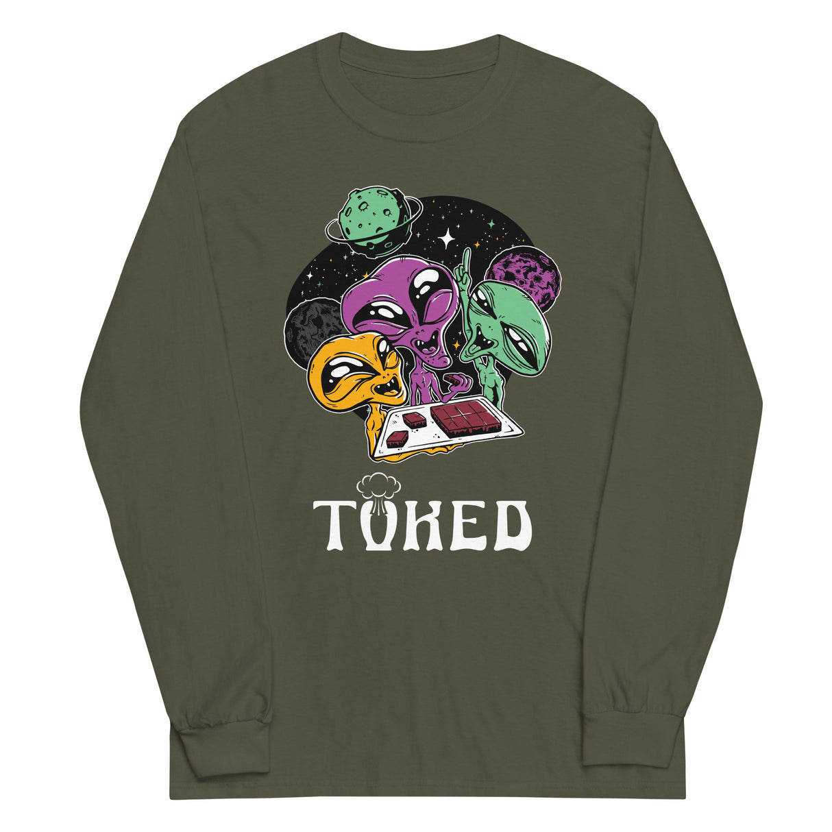 TOKED World Alien Baked Party Long Sleeve Shirt