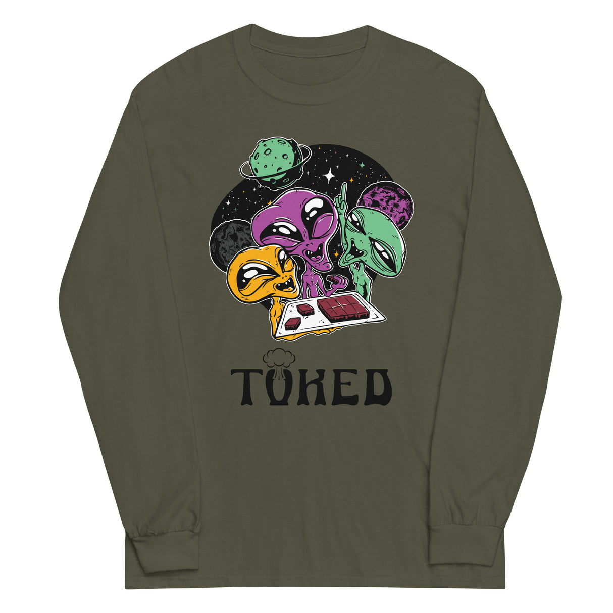 TOKED World Alien Baked Party Long Sleeve Shirt