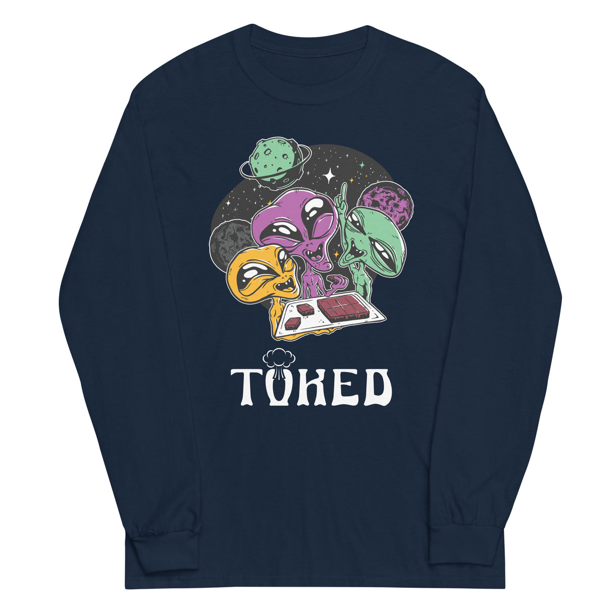 TOKED World Alien Baked Party Long Sleeve Shirt