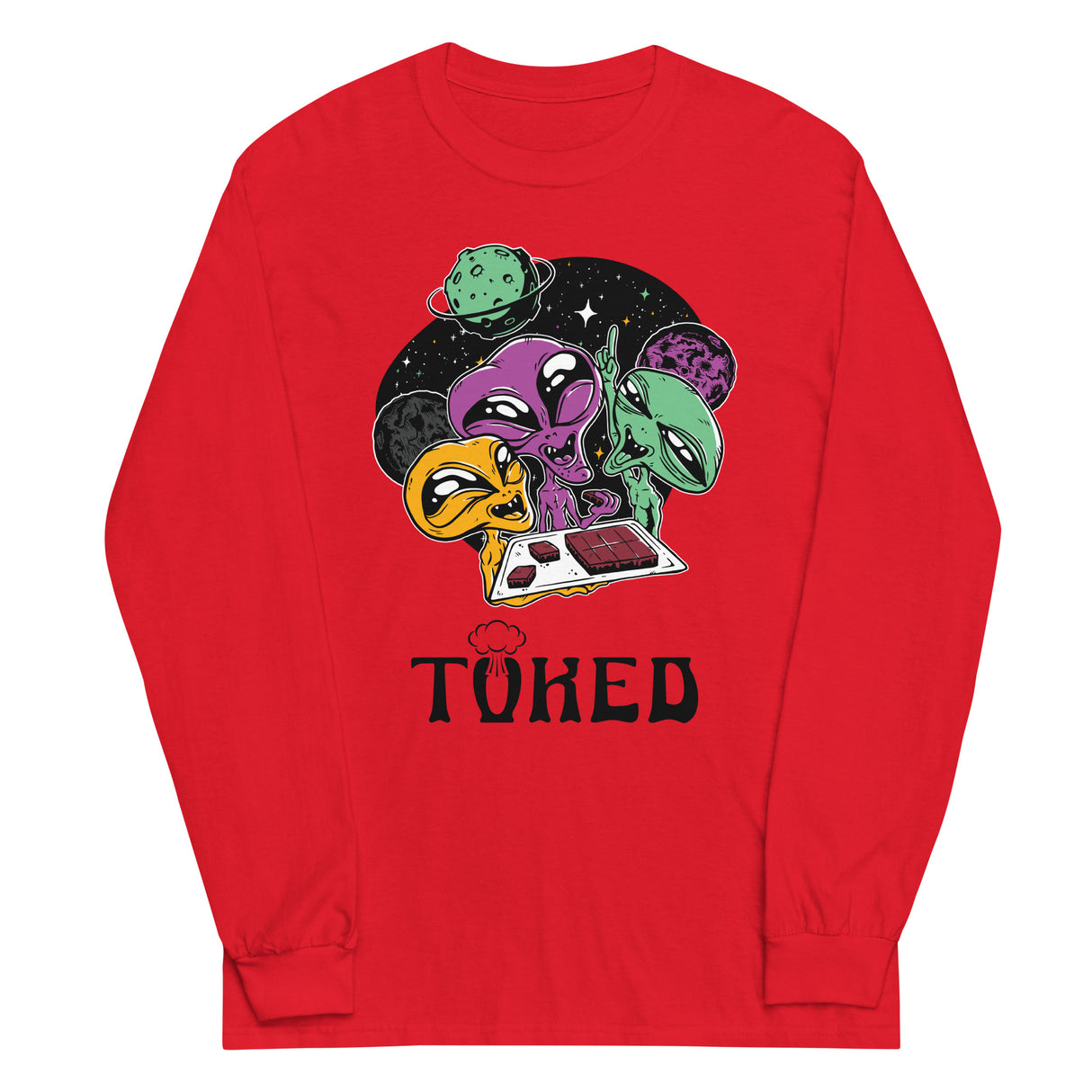 TOKED World Alien Baked Party Long Sleeve Shirt