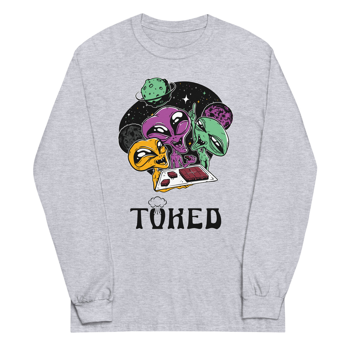 TOKED World Alien Baked Party Long Sleeve Shirt