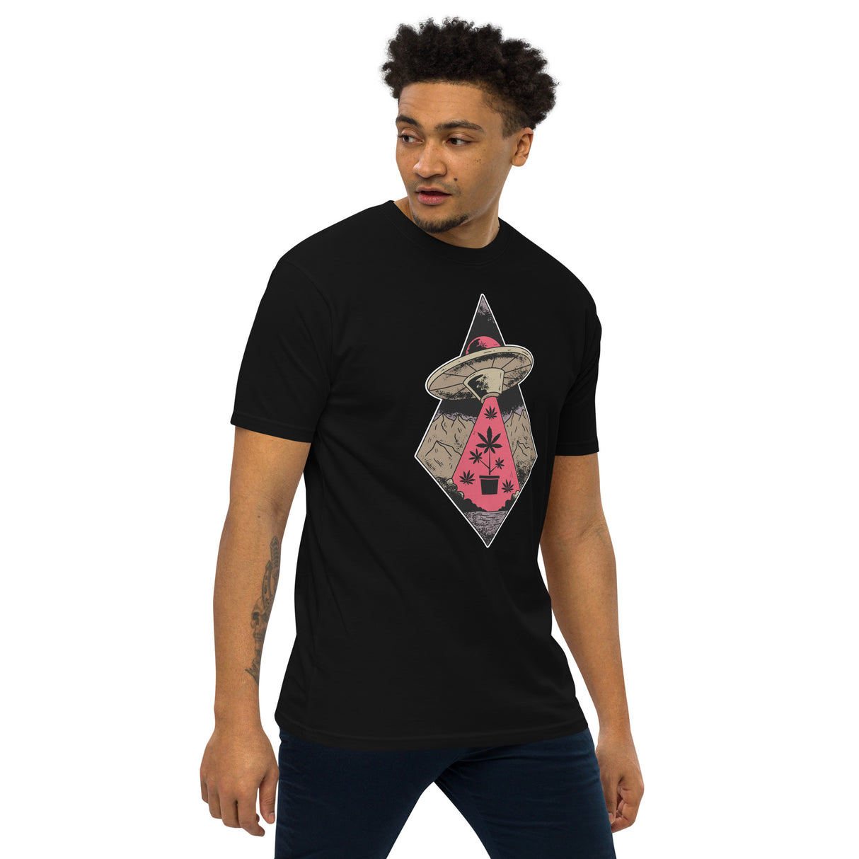 Alien Cropping T-Shirt