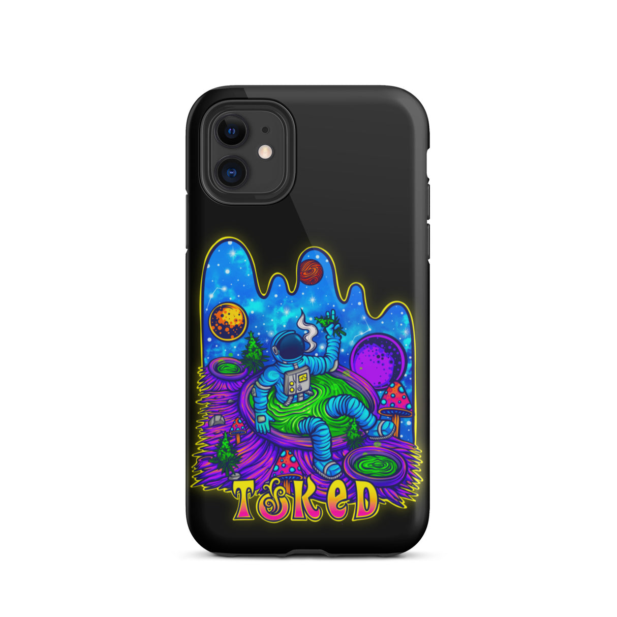 Spaceman Dual Layer Black iPhone Case