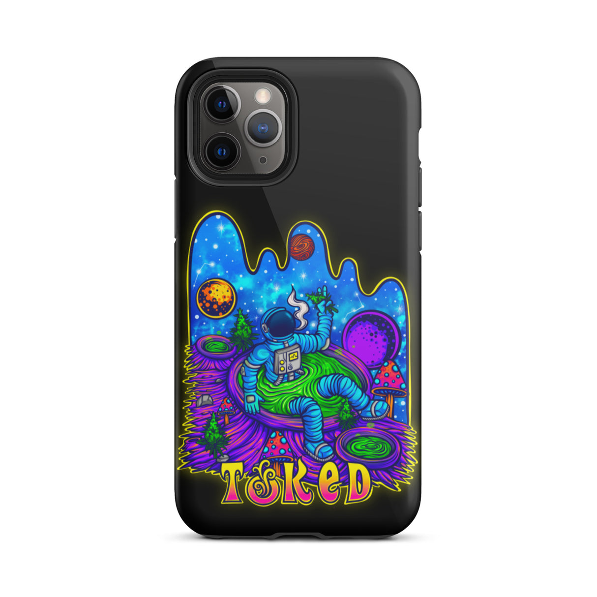 Spaceman Dual Layer Black iPhone Case