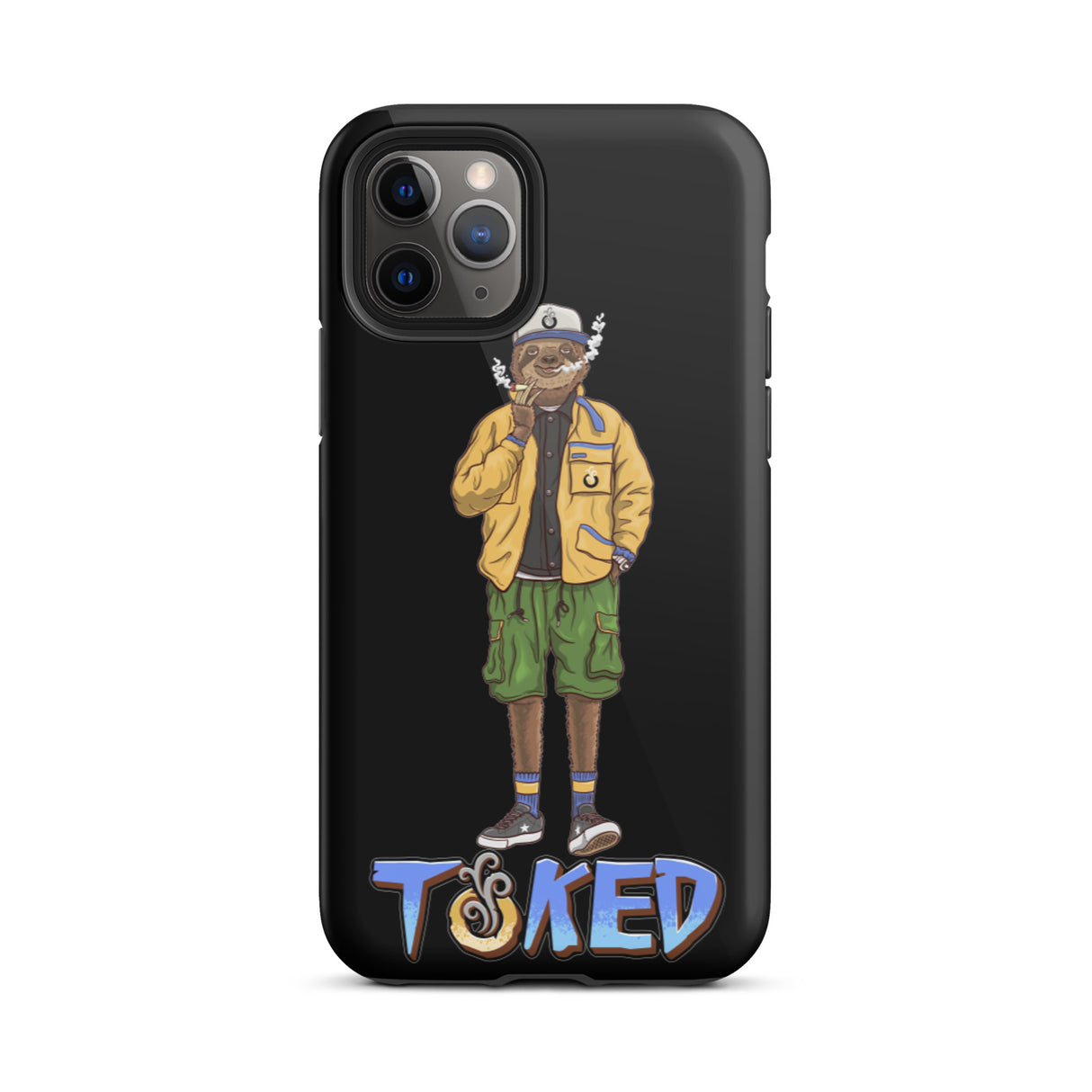 Sloth Dual Layer Black iPhone Case