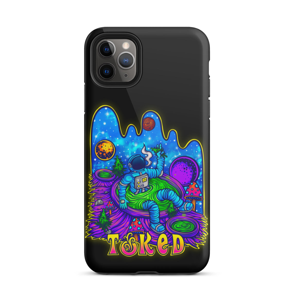 Spaceman Dual Layer Black iPhone Case