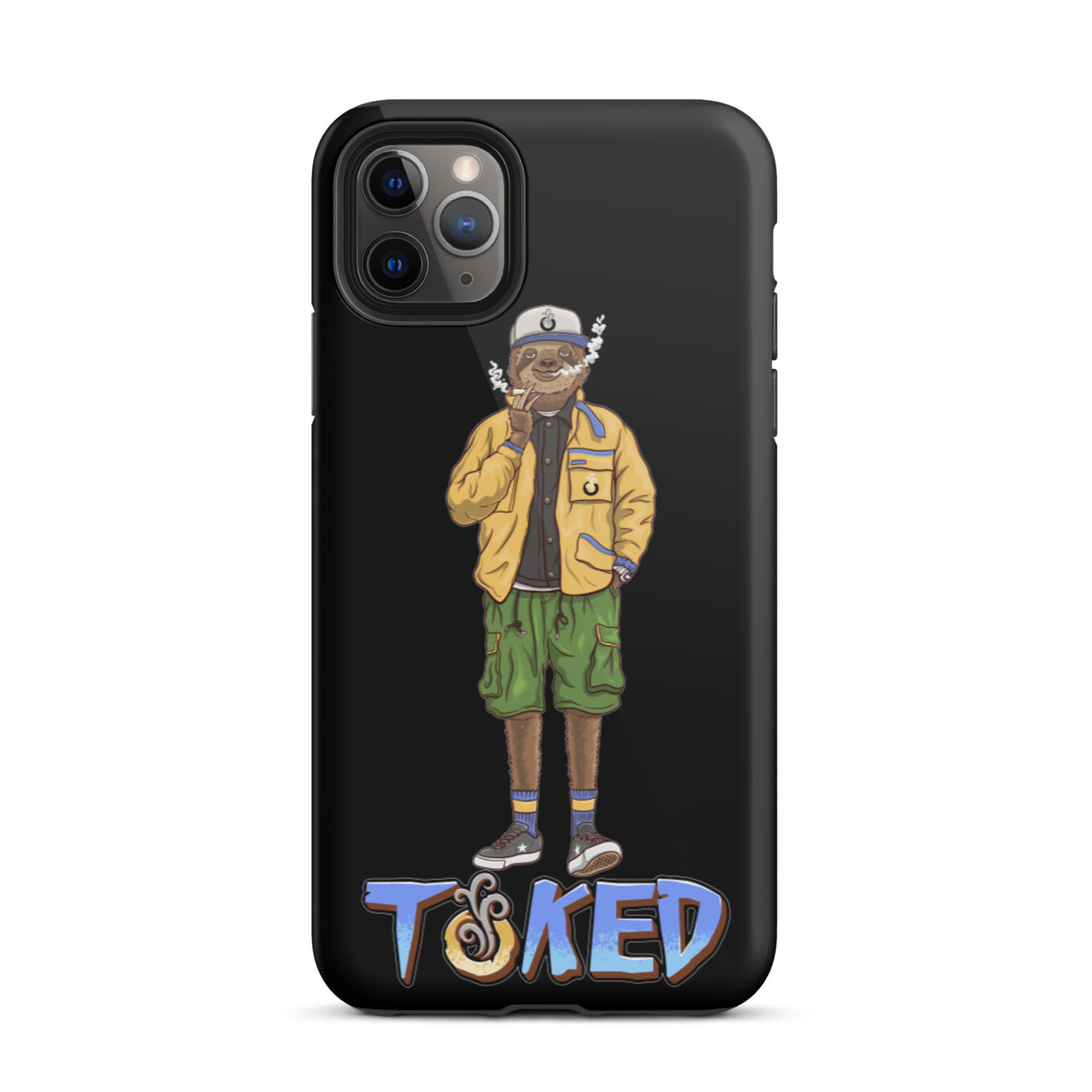 Sloth Dual Layer Black iPhone Case