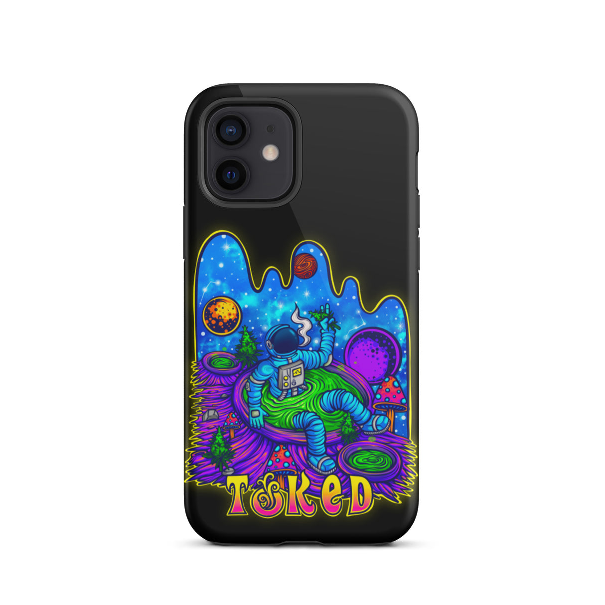 Spaceman Dual Layer Black iPhone Case