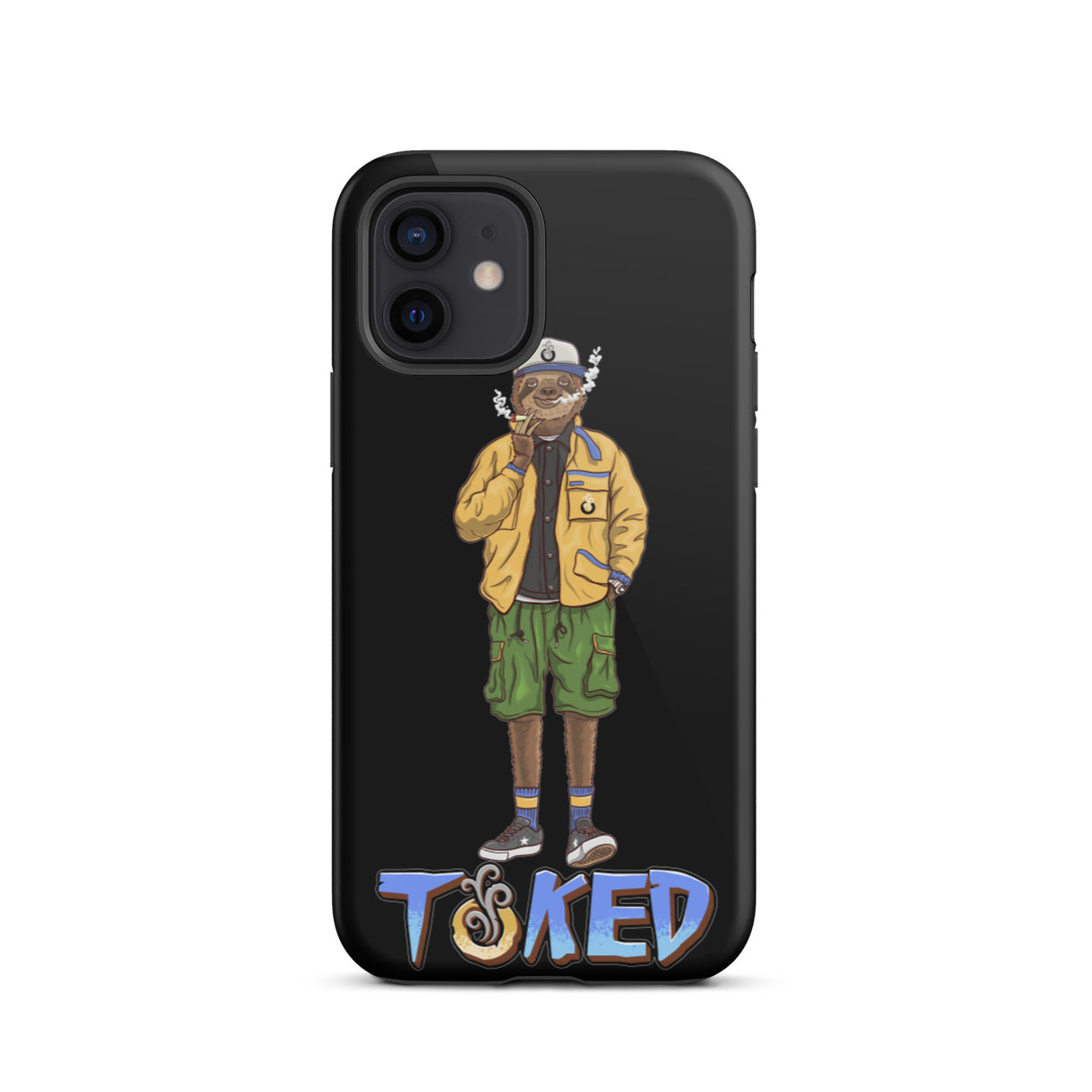 Sloth Dual Layer Black iPhone Case